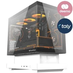 Darkflash floatron f1 micro atx gaming case - white fans not included